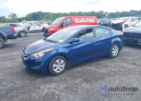 2016 Hyundai Elantra Se from USA, damaged, VIN 5NPDH4AEXGH665495